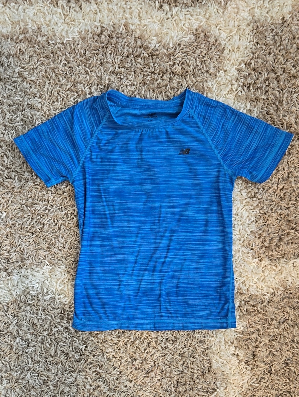 New Balance Space Dye Blue Active Short-Sleeve Performance Tee